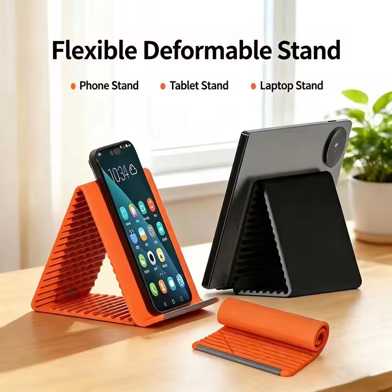 Travel Accessories Holder - Tembel Taşınabilir Telefon Standı Silikon Masaüstü