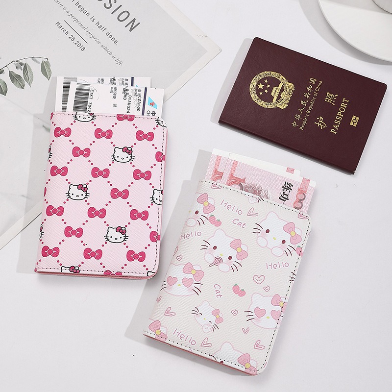 Qantas Travel Accessories - Hello Kitty Kadın Pasaport Kapağı PU