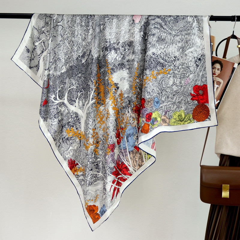 110CM ipek eşarp lüks el hadde - Travel Accessories Luxury incelemesi ve fiyatı