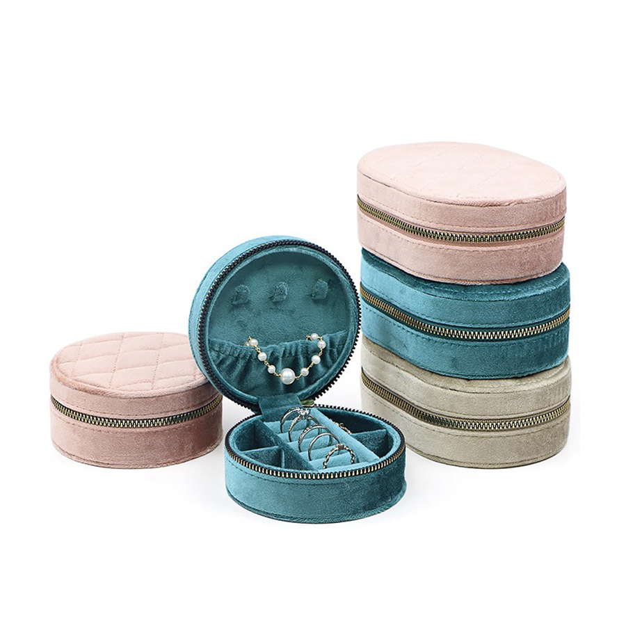 Yuvarlak Elmas Kadife Seyahat  - Accessories Travel Jewelry Box incelemesi ve fiyatı