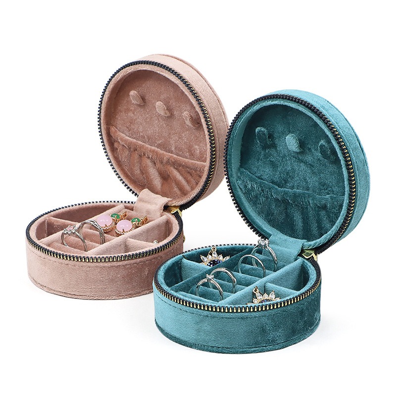 Yuvarlak Elmas Kadife Seyahat  - Accessories Travel Jewelry Box incelemesi ve fiyatı