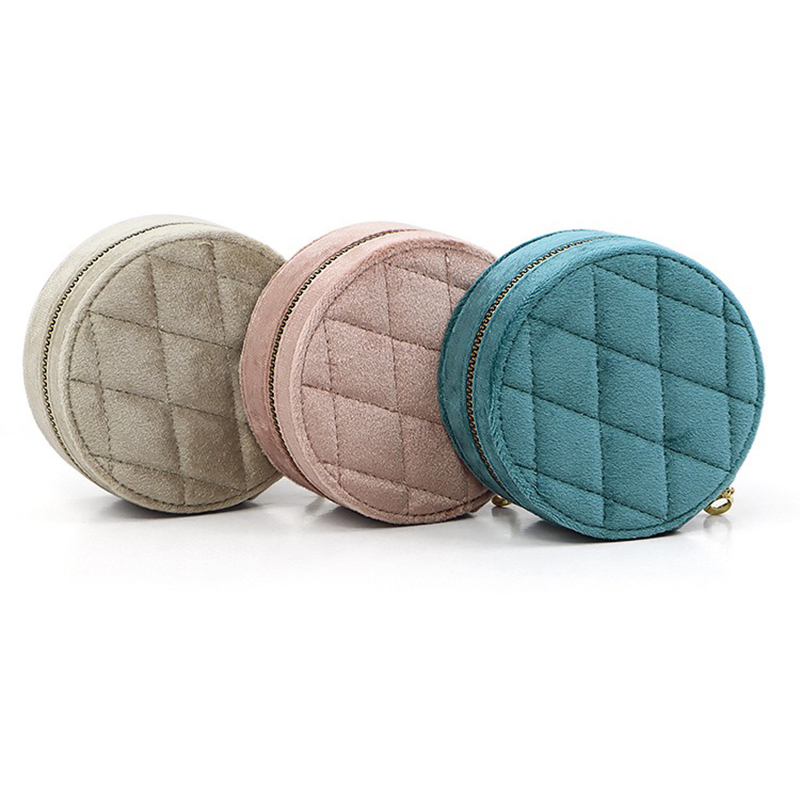 Yuvarlak Elmas Kadife Seyahat  - Accessories Travel Jewelry Box incelemesi ve fiyatı