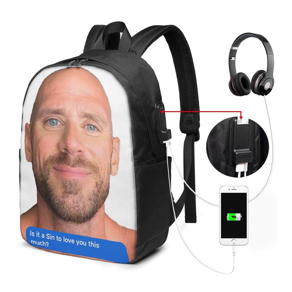 Johnny Sins Flirty Text Bubble - Travel Accessories For Men incelemesi ve fiyatı