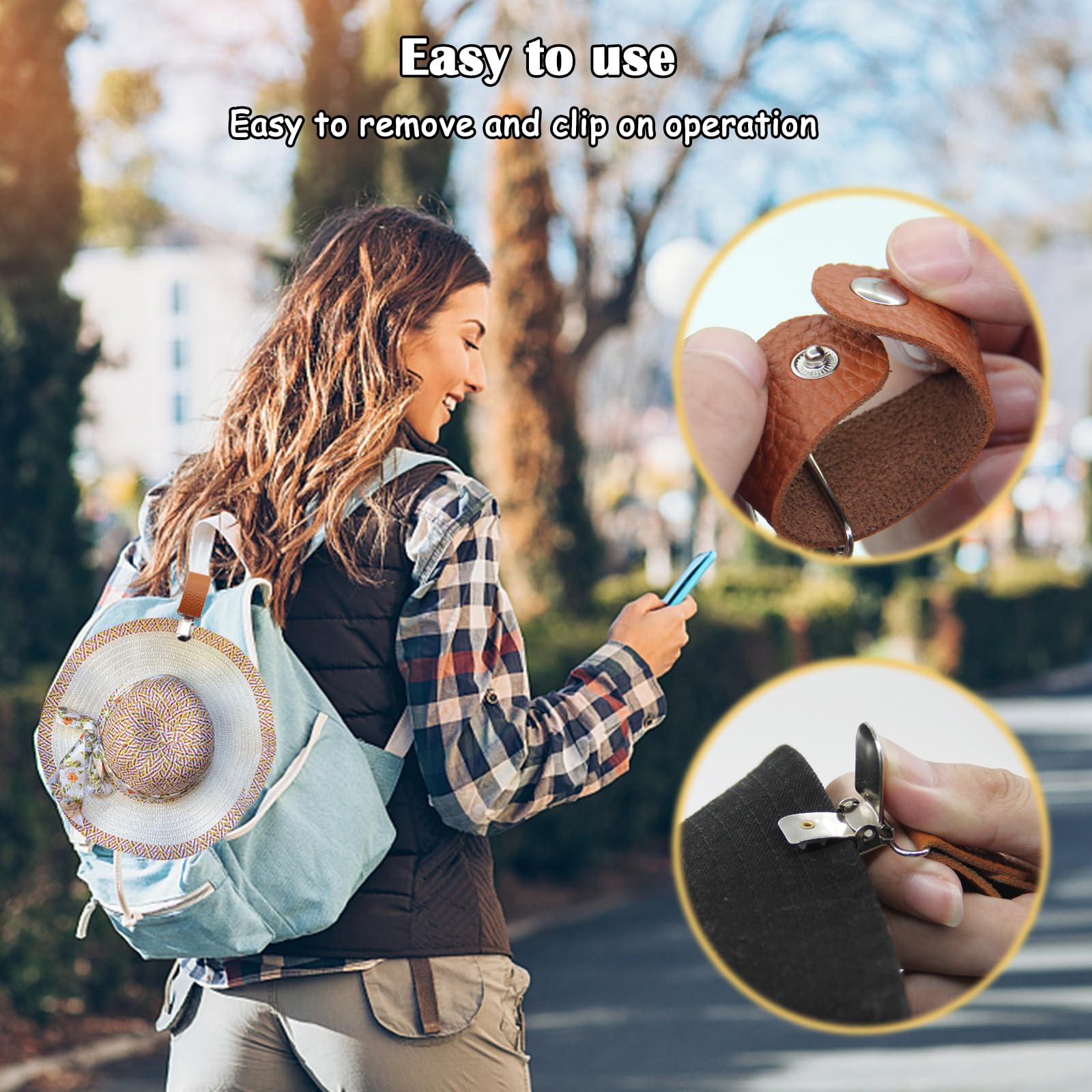 PU Deri Şapka Klipsi, Seyahat  - Travel Accessories Holder incelemesi ve fiyatı